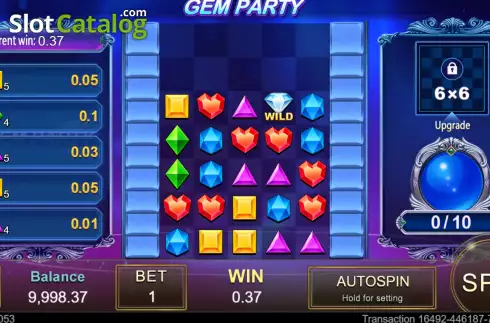 Οθόνη3. Gem Party Κουλοχέρης