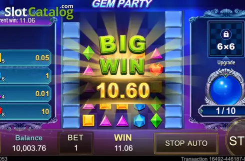 Οθόνη5. Gem Party Κουλοχέρης