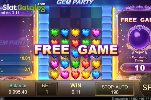 Οθόνη6. Gem Party Κουλοχέρης