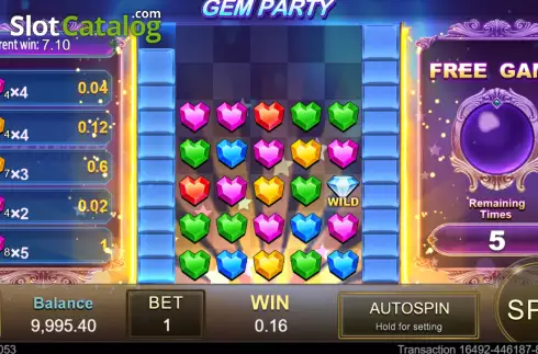 Οθόνη8. Gem Party Κουλοχέρης