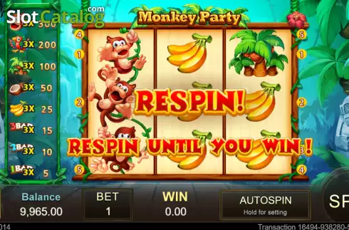 Οθόνη3. Monkey Party Κουλοχέρης 