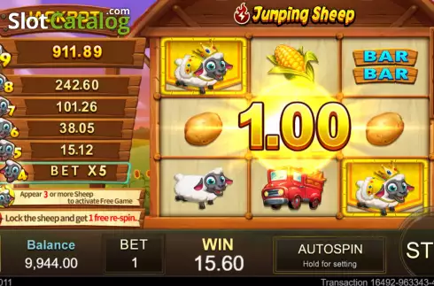 Οθόνη7. Jumping Sheep Κουλοχέρης