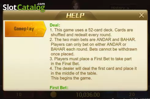 Οθόνη8. Andar Bahar (Jili Games) Κουλοχέρης