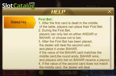 Οθόνη9. Andar Bahar (Jili Games) Κουλοχέρης