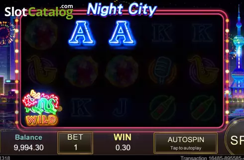 Οθόνη3. Night City (Jili Games) Κουλοχέρης