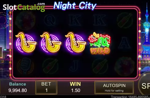 Οθόνη4. Night City (Jili Games) Κουλοχέρης