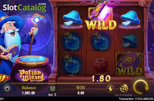 Οθόνη3. Potion Wizard (Jili Games) Κουλοχέρης