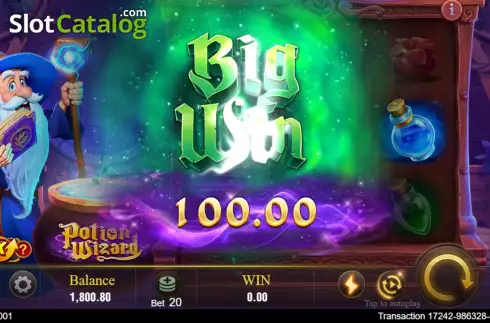 Οθόνη7. Potion Wizard (Jili Games) Κουλοχέρης