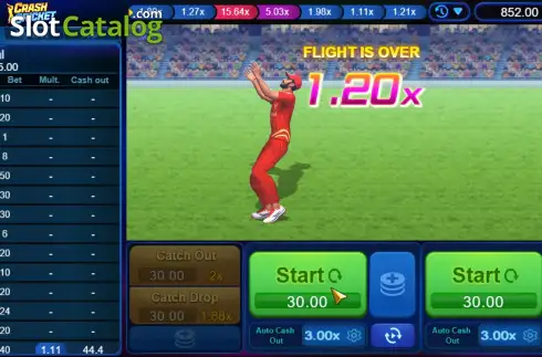 Οθόνη3. Crash Cricket Κουλοχέρης