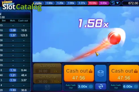 Οθόνη5. Crash Cricket Κουλοχέρης
