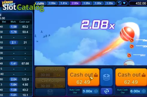 Οθόνη6. Crash Cricket Κουλοχέρης