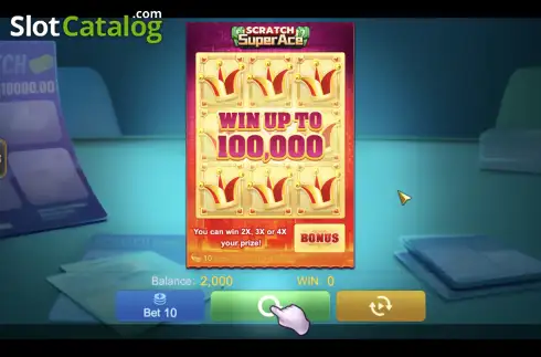 Οθόνη2. Super Ace Scratch Κουλοχέρης