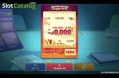 Οθόνη3. Super Ace Scratch Κουλοχέρης