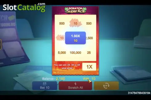Οθόνη5. Super Ace Scratch Κουλοχέρης