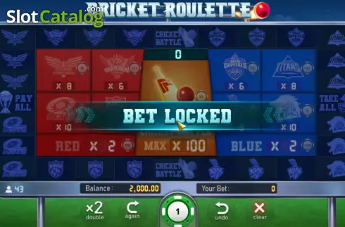 Οθόνη2. Cricket Roulette Κουλοχέρης