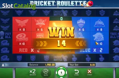 Οθόνη3. Cricket Roulette Κουλοχέρης