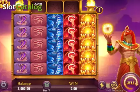 Οθόνη3. Egypt's Glow (Jili Games) Κουλοχέρης 