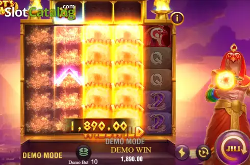 Οθόνη7. Egypt's Glow (Jili Games) Κουλοχέρης 