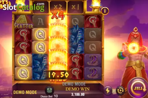 Οθόνη8. Egypt's Glow (Jili Games) Κουλοχέρης 