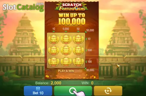 Οθόνη2. Fortune Gems Scratch Κουλοχέρης