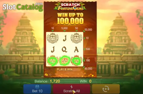 Οθόνη8. Fortune Gems Scratch Κουλοχέρης
