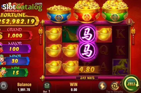 Οθόνη5. 3 Coin Wild Horse (Jili Games) Κουλοχέρης