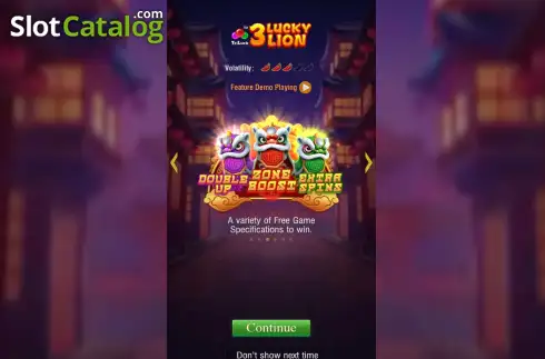 Οθόνη2. 3 Lucky Lion Κουλοχέρης