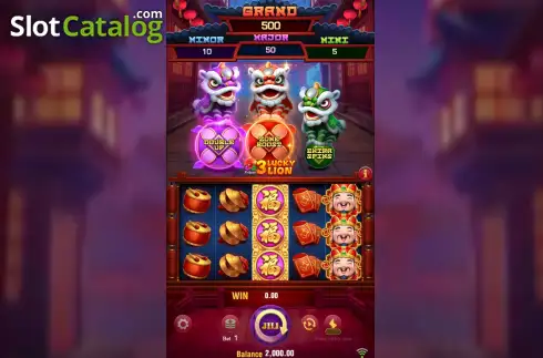 Οθόνη3. 3 Lucky Lion Κουλοχέρης