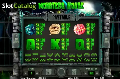 Οθόνη4. Monsters House Κουλοχέρης
