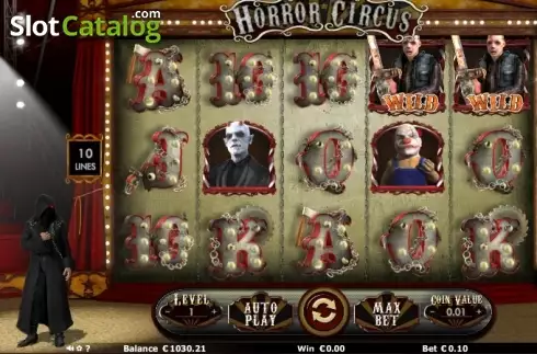 Οθόνη 1. Horror Circus Κουλοχέρης