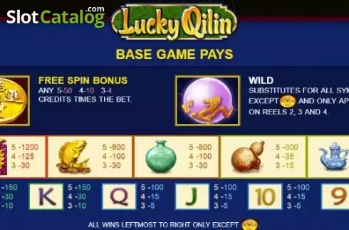 Οθόνη5. Lucky Qilin Κουλοχέρης 