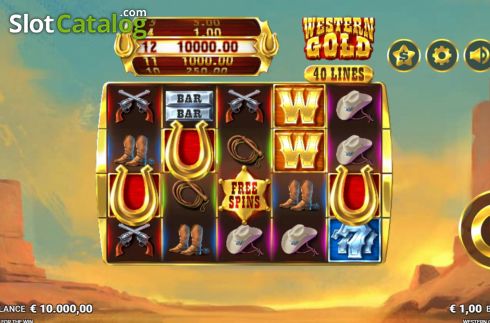 Οθόνη3. Western Gold Κουλοχέρης