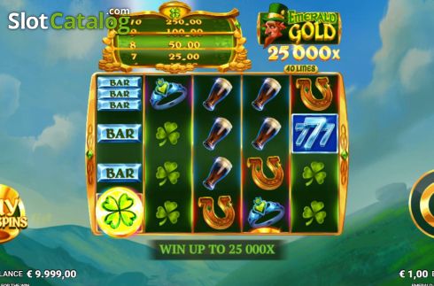 Οθόνη2. Emerald Gold (JustForTheWin) Κουλοχέρης