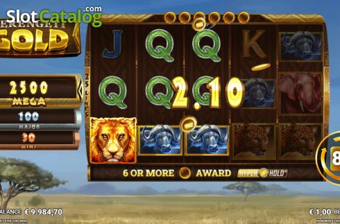 Οθόνη4. Serengeti Gold Κουλοχέρης 