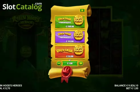 Οθόνη5. Robin Hood's Heroes Κουλοχέρης 