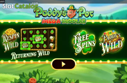 Οθόνη2. Paddy's Pot Mega Moolah Κουλοχέρης