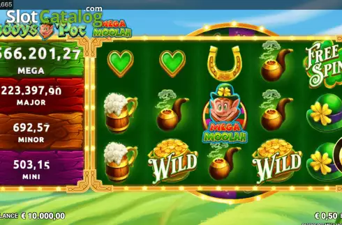 Οθόνη3. Paddy's Pot Mega Moolah Κουλοχέρης