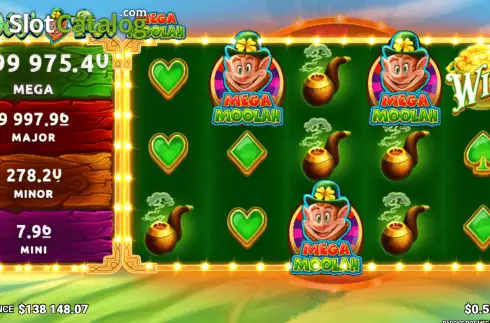 Οθόνη7. Paddy's Pot Mega Moolah Κουλοχέρης