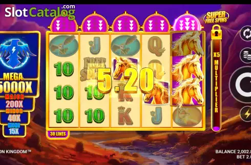Οθόνη5. Stallion Kingdom Κουλοχέρης