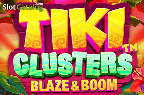 Tiki Clusters Blaze & Boom Λογότυπο Tiki Clusters Blaze & Boom Λογότυπο