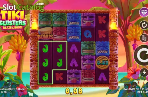 Οθόνη2. Tiki Clusters Blaze & Boom Κουλοχέρης