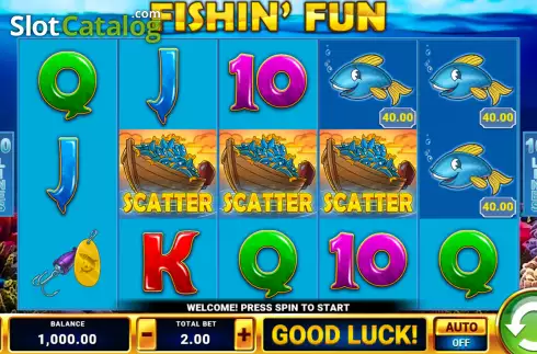 Οθόνη2. Fishin Fun (Justplay Gaming) Κουλοχέρης