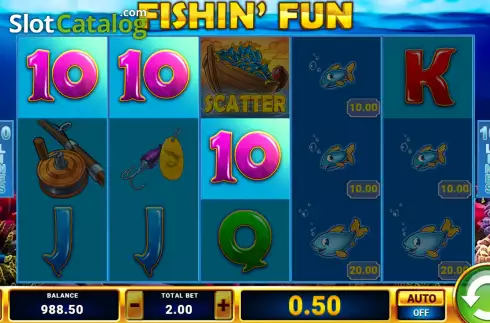 Οθόνη3. Fishin Fun (Justplay Gaming) Κουλοχέρης