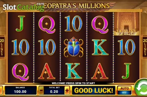 Οθόνη2. Cleopatra's Millions Κουλοχέρης