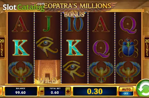 Οθόνη3. Cleopatra's Millions Κουλοχέρης