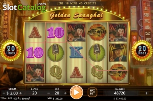 Οθόνη4. Golden Shanghai Κουλοχέρης 