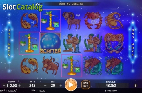 Οθόνη3. Horoscope (KA Gaming) Κουλοχέρης