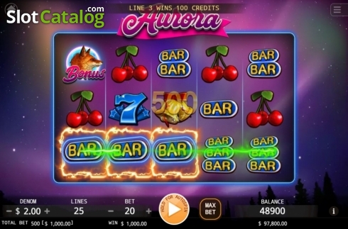 Οθόνη4. Aurora (KA Gaming) Κουλοχέρης