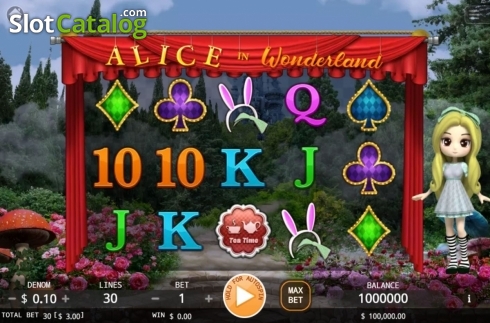 Οθόνη2. Alice In Wonderland (KA Gaming) Κουλοχέρης 