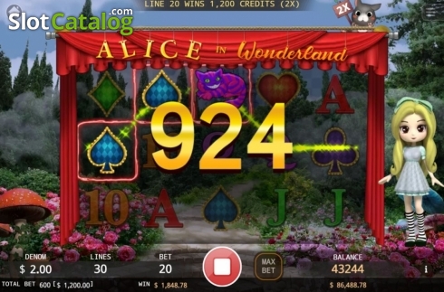 Οθόνη4. Alice In Wonderland (KA Gaming) Κουλοχέρης 